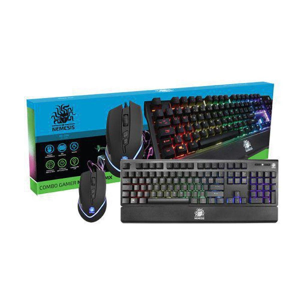 Teclado Mecânico Gamer Nemesis + Mouse Nemesis Kg-01N