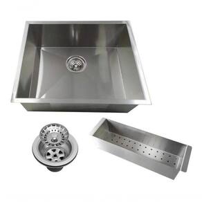 Cuba Quadrada De Inox 60X40 C/ Escorredor Para Cozinha
