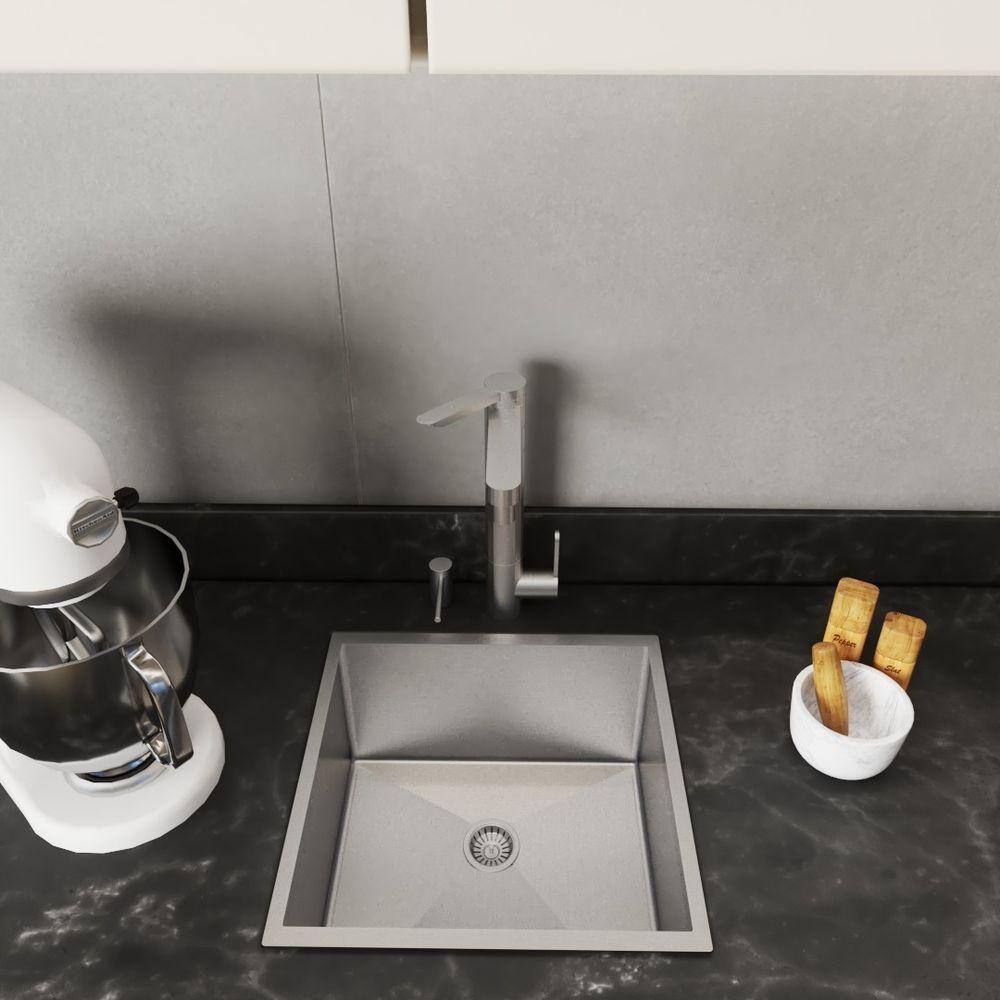 Cuba De Inox Quadrada 35X35 Organizador Talheres