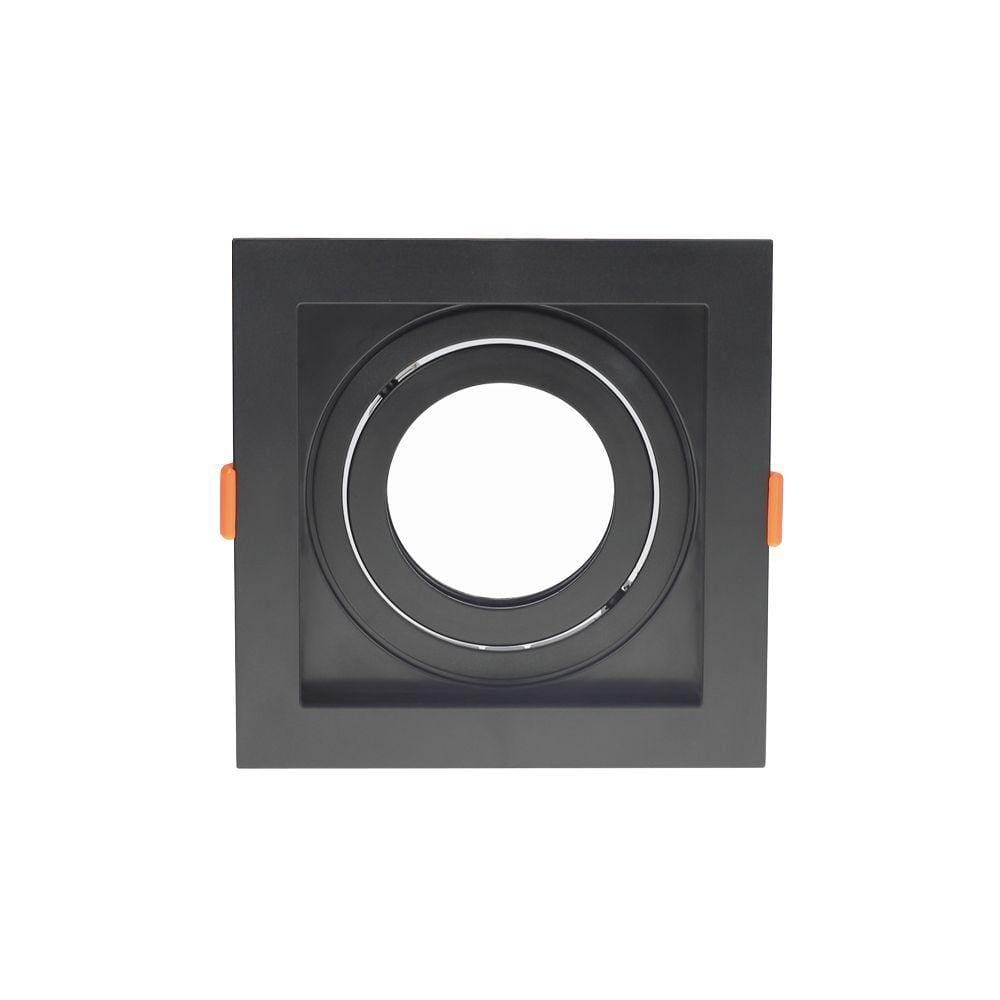 Spot de Embutir Recuado Nordecor Flea para 1 Lâmpada Par 30 Quadrado Preto