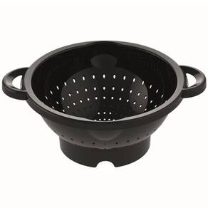 Escorredor De Massas Preto Com Alça Macarrão E Legumes