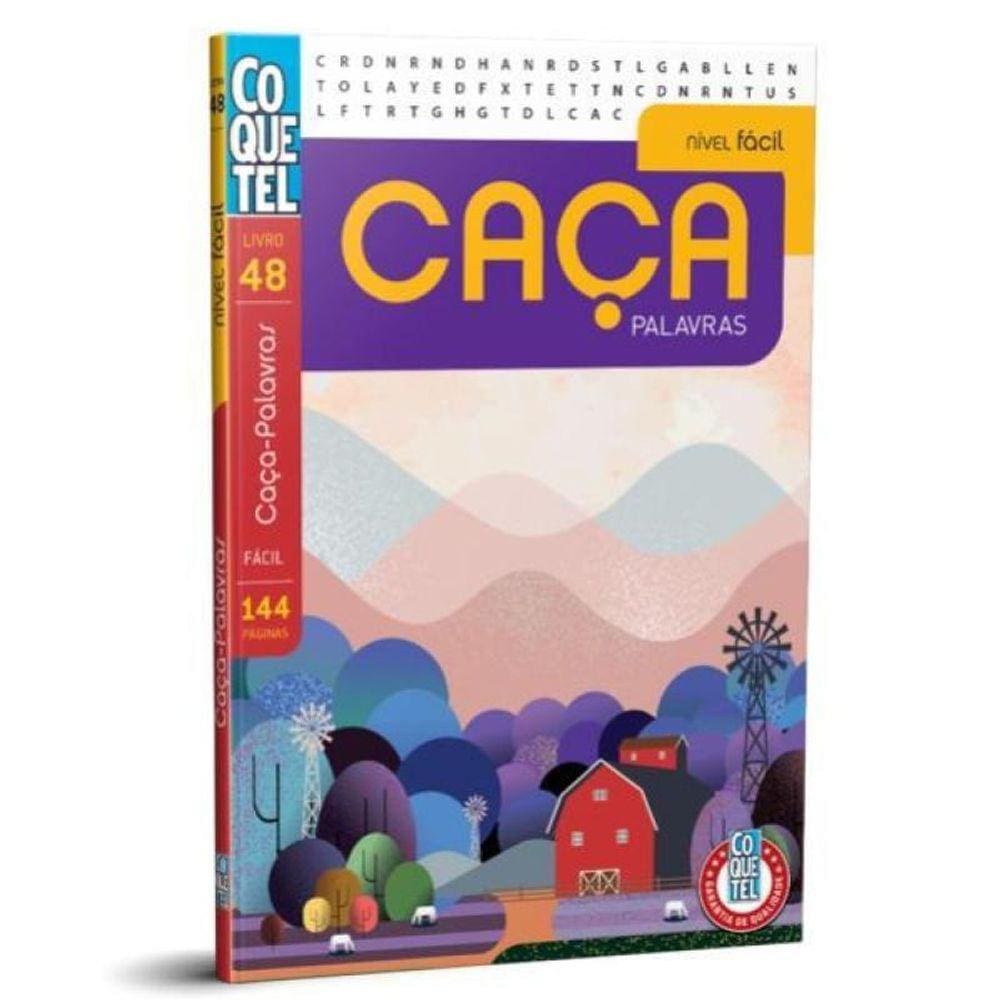 LIVRO COQUETEL MAIS 150 CAÇA-PALAVRAS E MUITOS OUTROS JOGOS NÍVEL FÁCIL ED  27