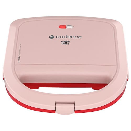 imagem-Máquina de Waffle Cadence, Rosa – WAF200 - 220V