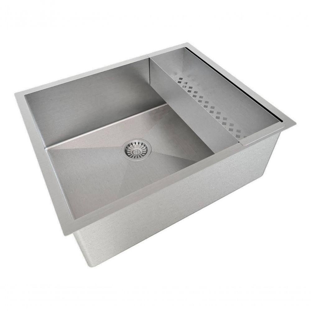 Pia Cuba Em Aço Inox Para Louça C/ Escorredor 50X40