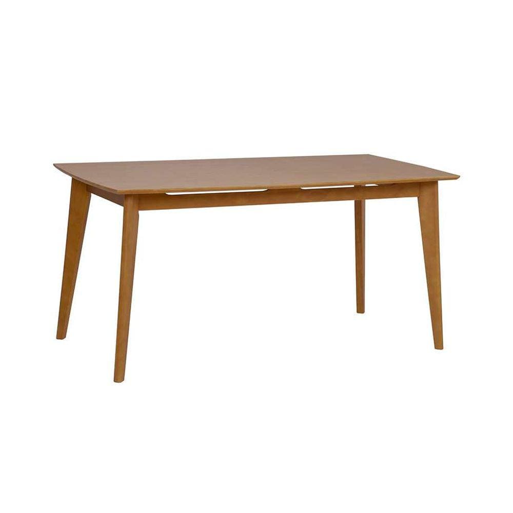 mesa de jantar retangular elis avelã 158 cm
