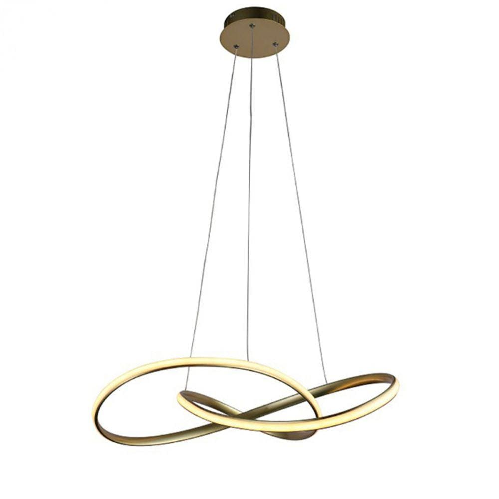 Pendente Atom Dourado 63cm Led 36W 3000K Bivolt HM019G Bella