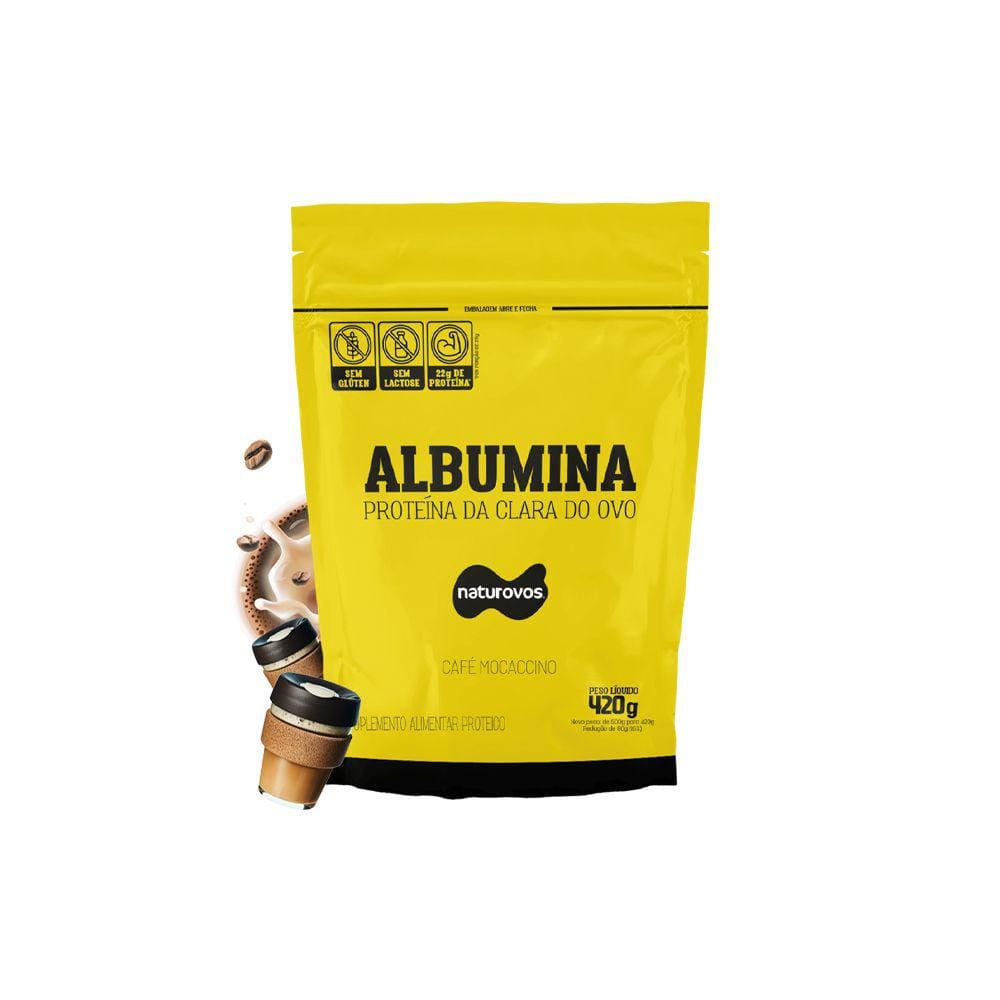 Albumina (420g) Café Mocaccino Naturovos