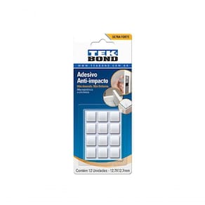 Batente Protetor Tekbond Quadrado A M 12,7M 12Pcs Blister
