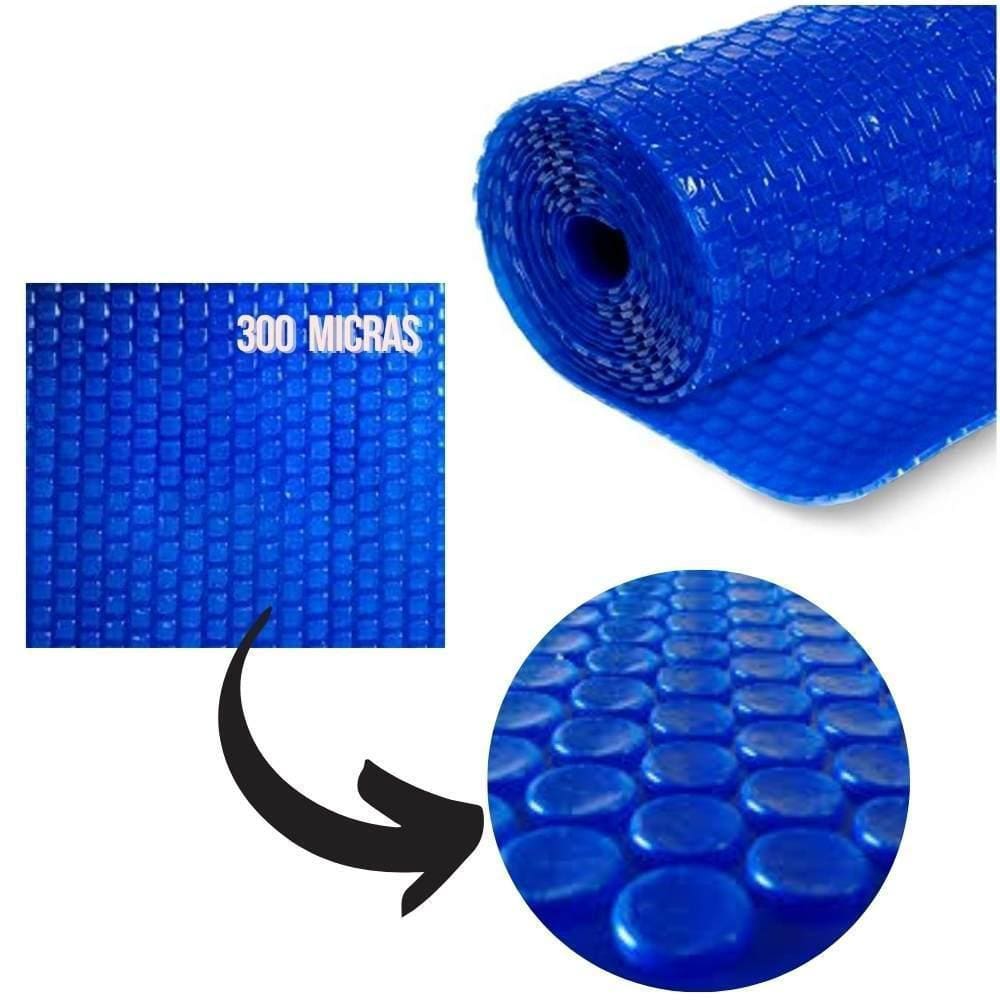 Capa Térmica Bolha 300 Micras Para Piscinas De 07X03 21M