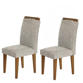 Conjunto com 2 Cadeiras Athenas Linho Grafite Rufato