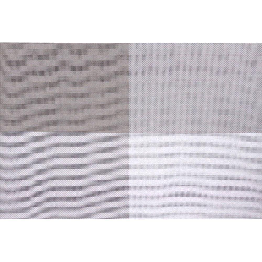 PREMIER LUGAR AMERICANO 0x45x30cm PVC CINZA 4PÇ