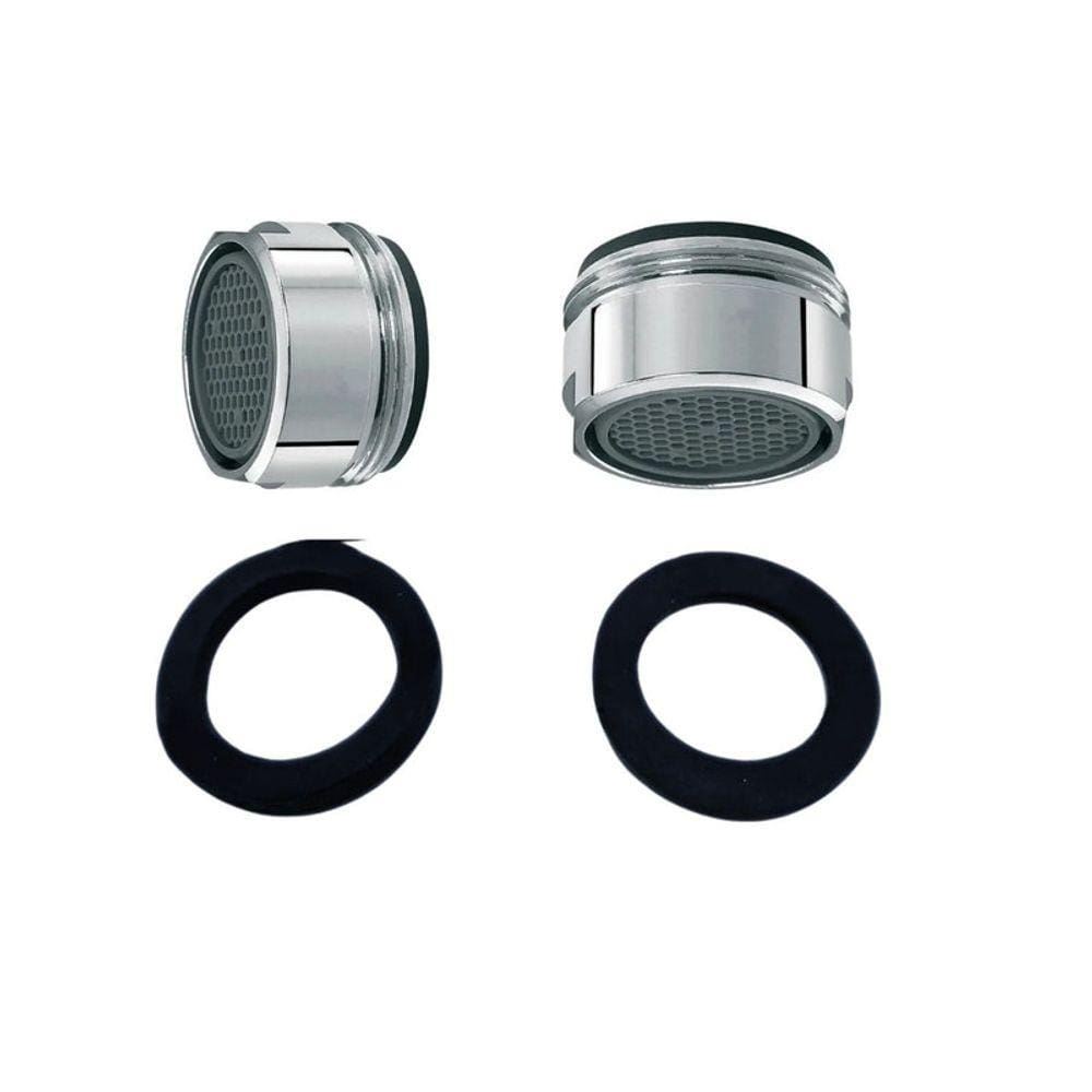 Kit 2 Bicos Arejadores Macho Para Torneira Filtro Rosca 24mm