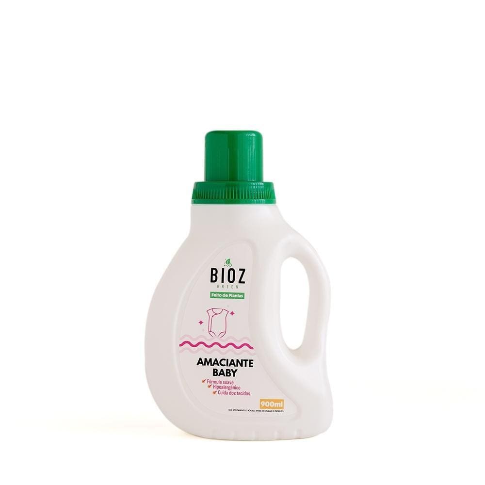 Kit 3X: Amaciante Roupas Baby Biodegradável Bioz Green 900Ml