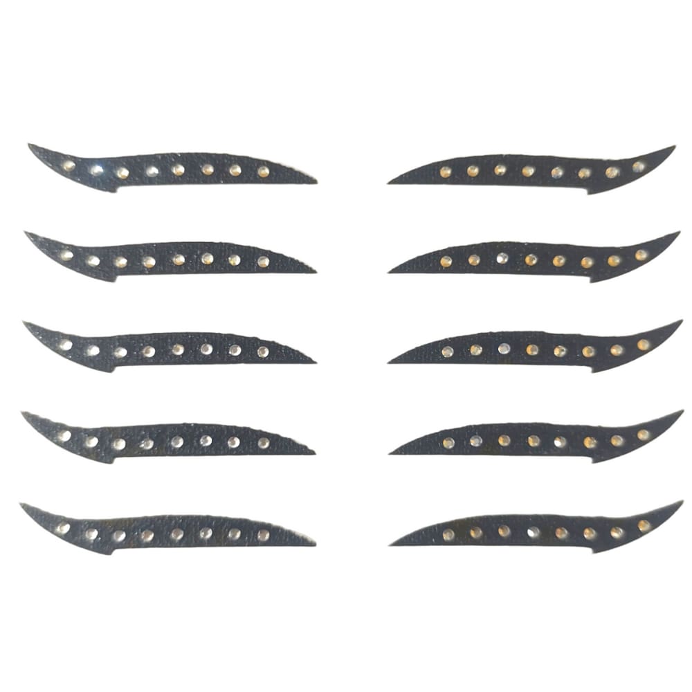 Delineador Adesivo Gatinho Cartela Cor Unica Com 5 pares Com Strass Para Maquiagem Para Olhos