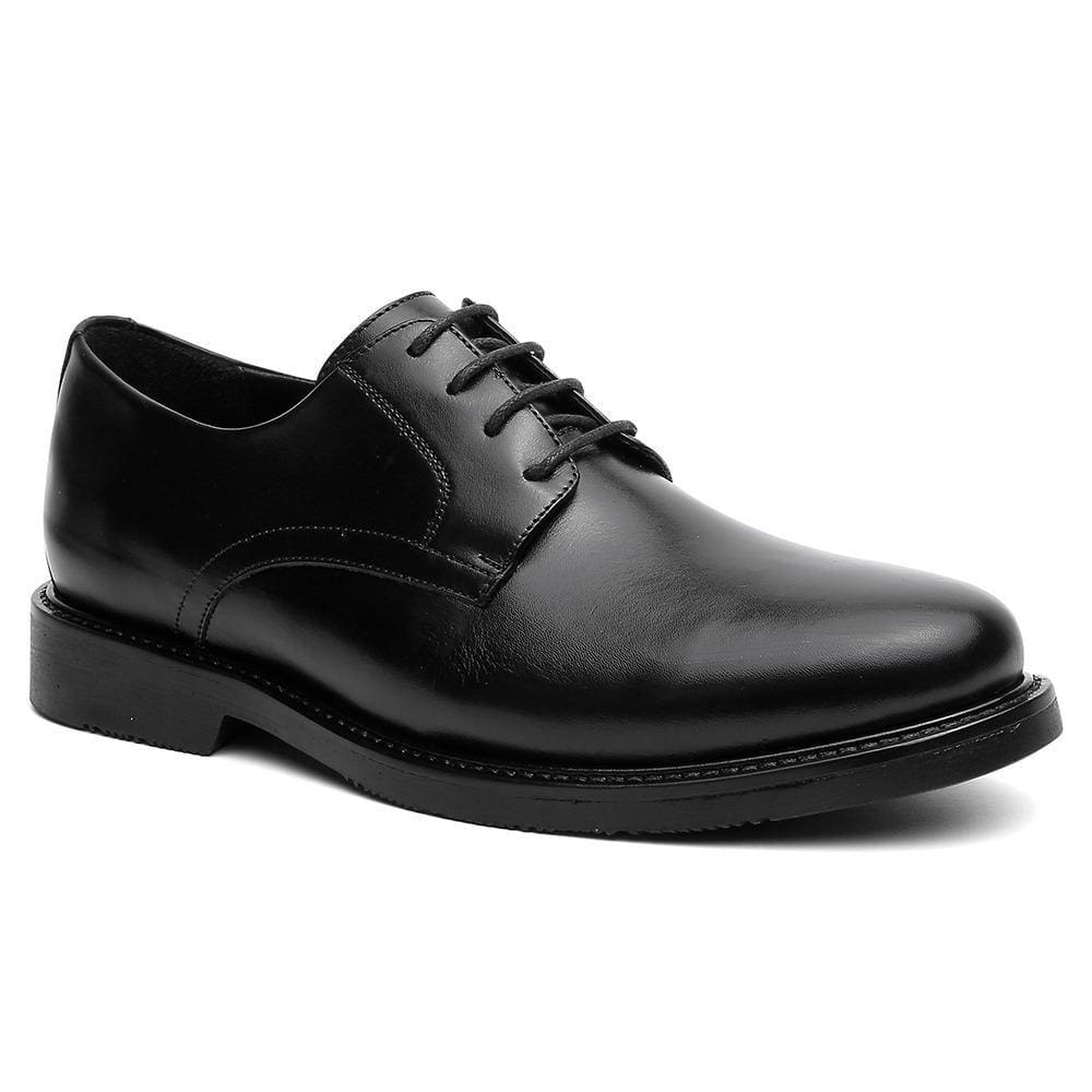 Sapato Casual Masculino Couro Cadarço Moderno Conforto