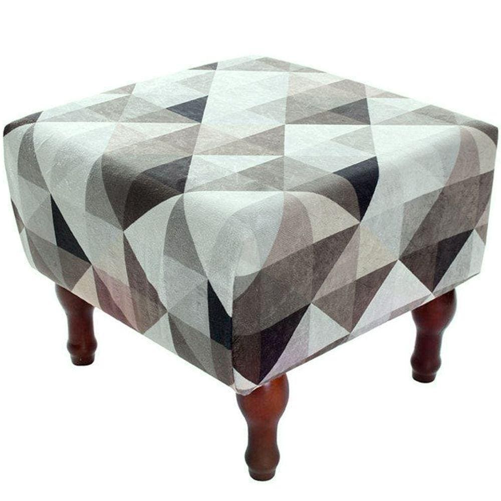 Puff Banqueta com Espuma 40x40cm Decorativo Quadrado Pés Madeira BF Colchões
