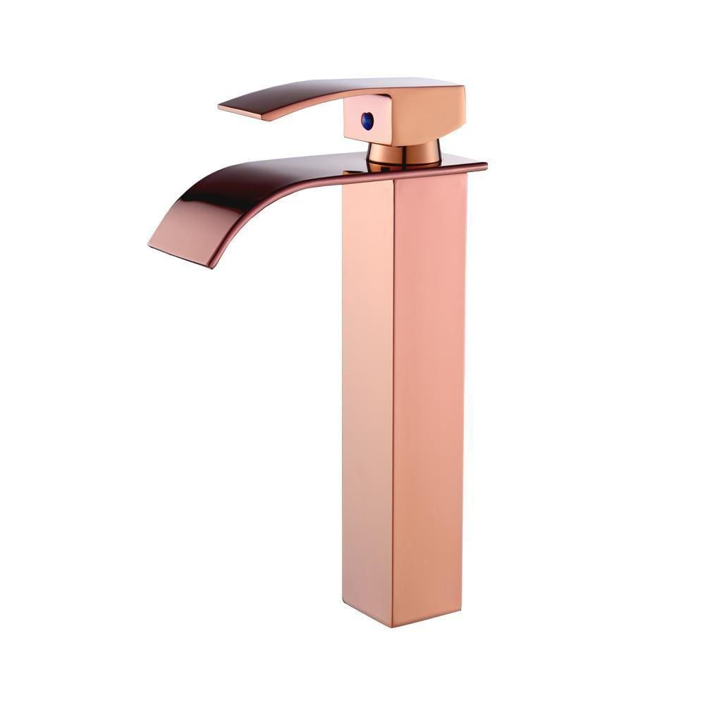 Torneira Cascata Prizi Slider Alta Monocomando Rose