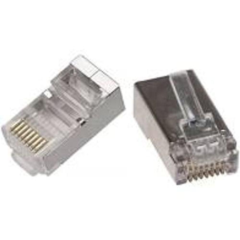 Plug Rj-45 8P8C Cat5 Blindado Pct Com 10Pçs