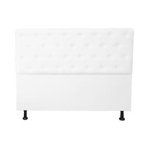 Cabeceira Casal Super King Juliana 195cm Para Cama Box Suede Branco - DS Estofados