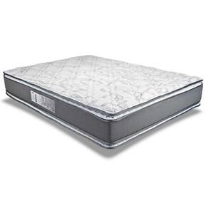Colchão Casal Molas MasterPocket Ensacadas Lucksfaction Plus Pillow Top Gray (138x188x30) - Luckspuma