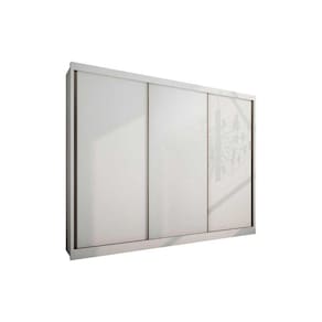 Guarda Roupa Casal 3 Portas de Correr e 6 Gavetas Natus Plus Branco - Novo Horizonte