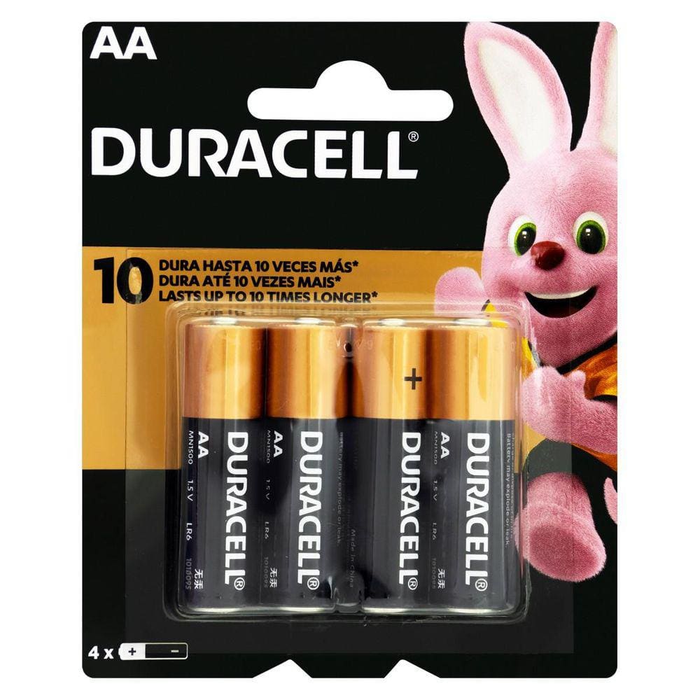 Pilha Alcalina Aa 1,5V Blister C/4 Mn1500b4 Duracell