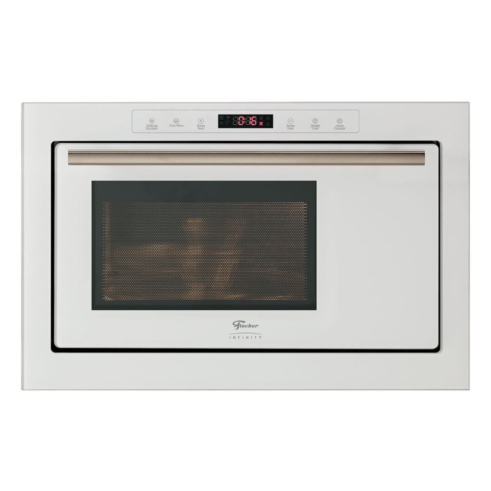 Micro-ondas de Embutir Fischer Infinity 25L com Dourador Branco