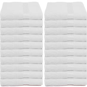 Kit 20 Toalhas de Banho Salão Hotel Hospitalar 100% Algodão Branca Dolher
