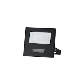 Refletor Taschibra TR LED Slim 20W Preto Bivolt 3000K Luz Amarela