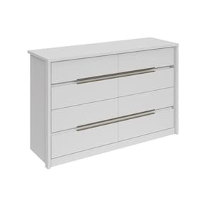 Cômoda Casal Urban c/ 8 Gavetas Branco - Lopas
