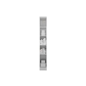 Módulo de Quarto Solteiro Armário Cantoneira Rizon c/  4 Prateleiras Branco - Novo Horizonte