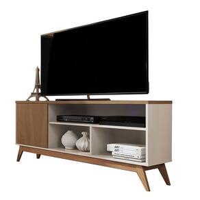 Rack Malbec para TV até 55" Off White Freijó