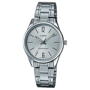 Relógio Feminino Casio Analógico Pequeno Casual Aço Inóx Prova Dágua Azul Preto Rosa Prata LTP-V005D