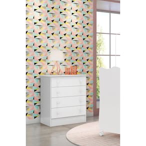 Cômoda Infantil Doce Sonho 777 Qmovi Branco
