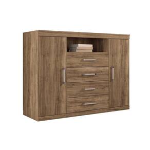 Cômoda Casal Master 2 Portas +1 nicho e 4 Gavetas Atacama - Santos Andirá