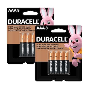 Kit 2 Pilha Duracell AAA Alcalina 8 Unidades