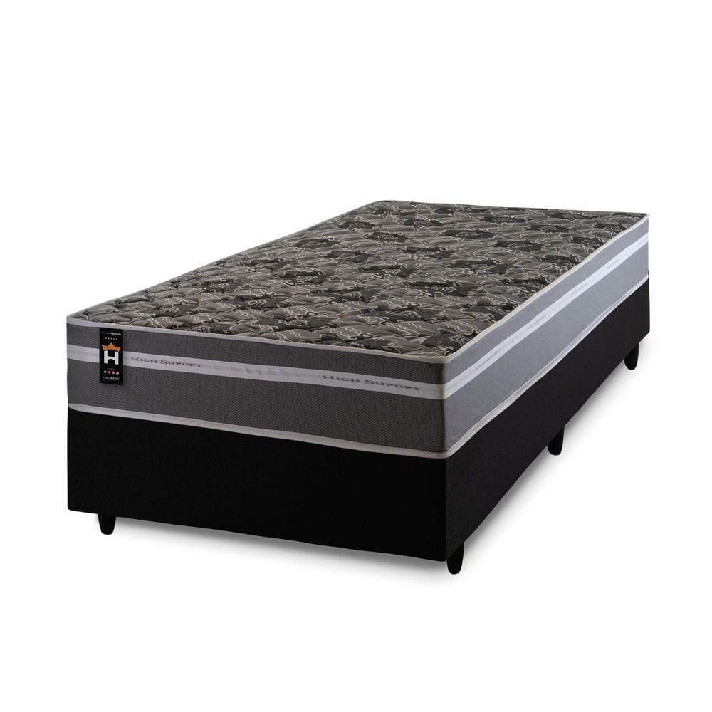 Conjunto Cama Box Espuma Miami Cinza | Ponto