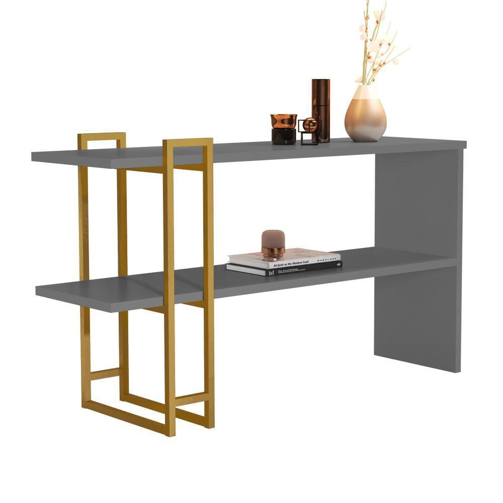 Aparador Sala de Estar Ônix Pés de Ferro Dourado JB 4034 - Lojas RPM