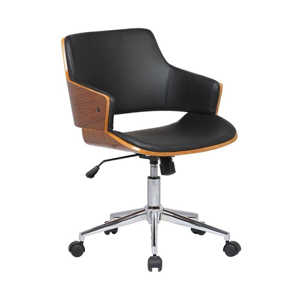 Cadeira Office Débora PU Preto Rivatti Móveis Preto