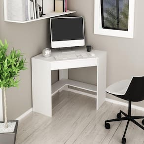 Mesa de Canto para Escritório 1 Gaveta ME4169 Tecno Mobili Branco