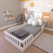 Cama Infantil Montessoriana Solteiro Cori Yescasa Branco