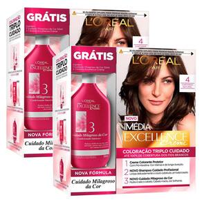 Loreal Kit Dia Richesse c/2 Tonalizantes 5.0 Castanho Claro