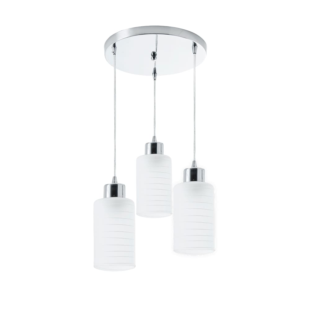 Luminária Pendente Moderna Track 3 lâmpadas E27 Bivolt