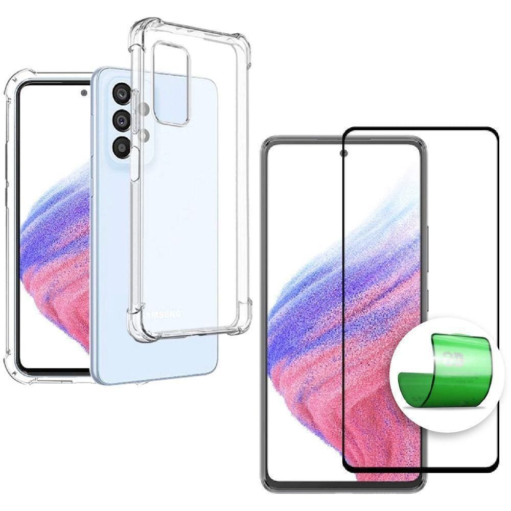 Capa Capinha + Película 9D Cerâmica Samsung A53 5G