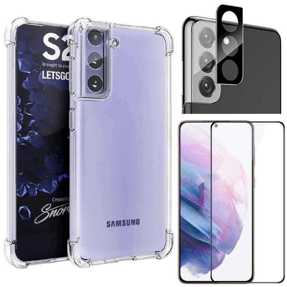 Capinha + Película 3D + Película De Câmera Samsung S21 Plus