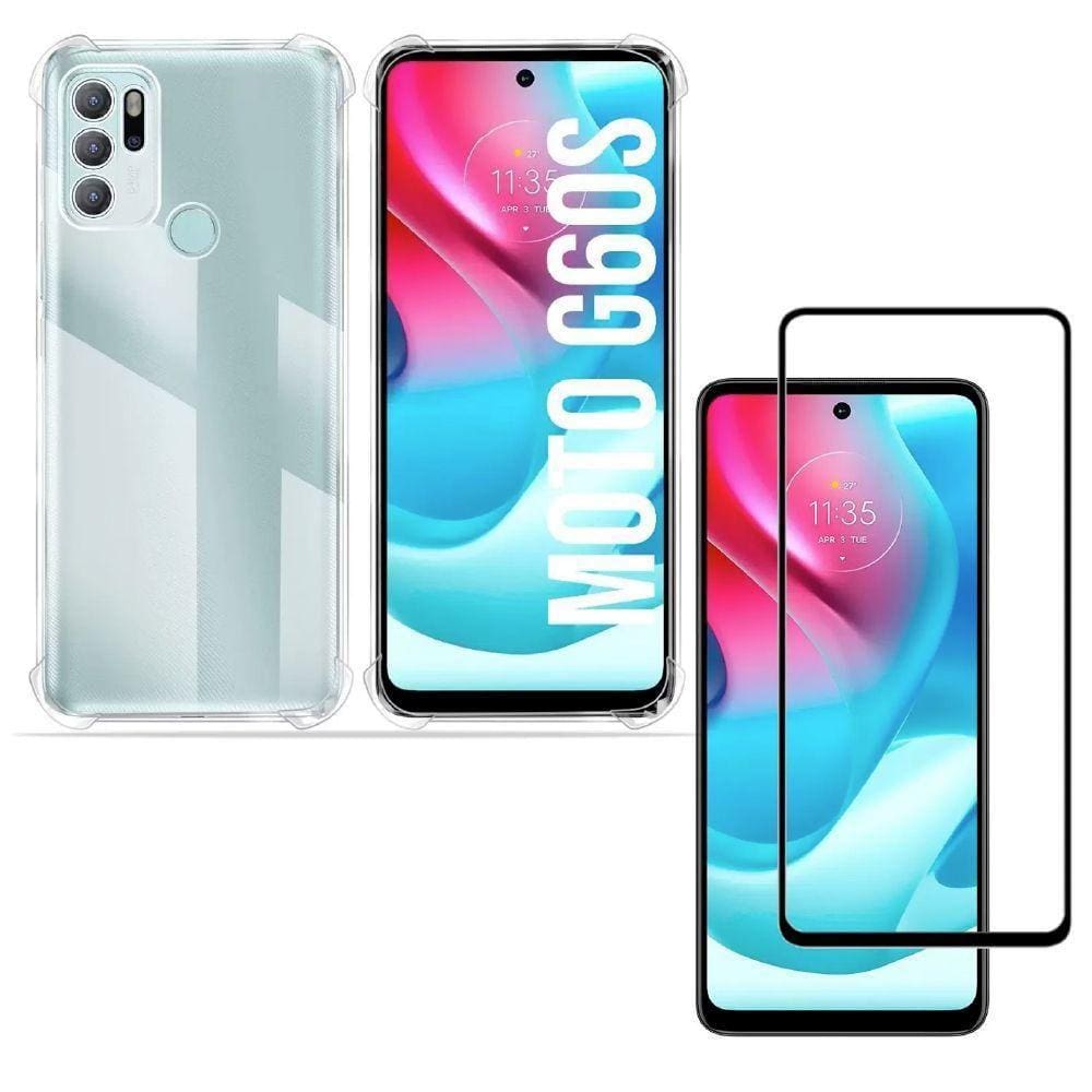 Capa Capinha Moto G60S + Película De Vidro 3D Blindada