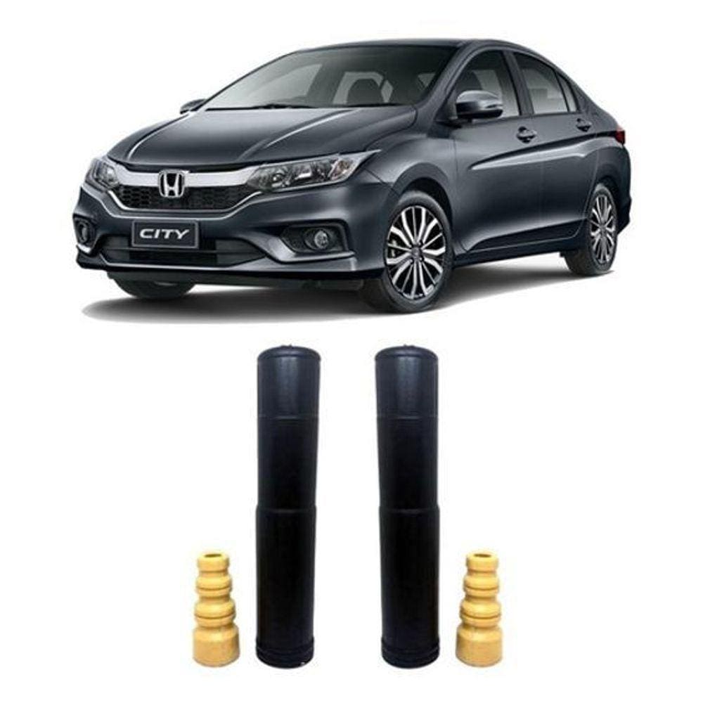Par Batente Amortecedor Traseiro Honda City 2009 2010 2011