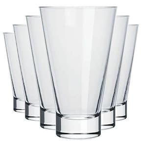 Jogo 6 Copos 400ml para Água Suco Long Drink Ilhabela Nadir Figueiredo Transparente