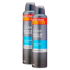 Kit 2 Desodorante Dove Men + Care Cuidado Total Antitranspirante 250ml