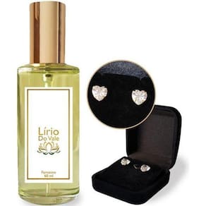 Perfume Feminino Lírio Do Vale 60Ml + Brinco Brilhante